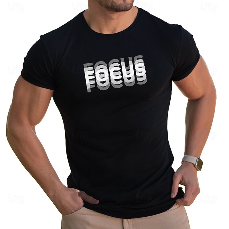 Men's FOCUS Graphic Short Sleeve T-Shirt - Motivational Lifestyle Apparel2