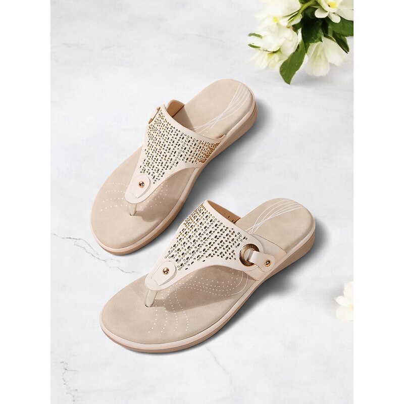 Women's Blue Rhinestone-Embellished Flip-Flop Sandals – Stylish and Comfortable Summer Footwear for Casual and Beach Wear4