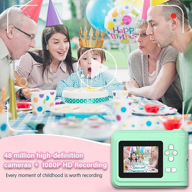 Kids Instant Print Camera Thermal Printing Camera with Print Paper for Kids High Resolution Photo and Print Camera Birthday Gift for Girls2