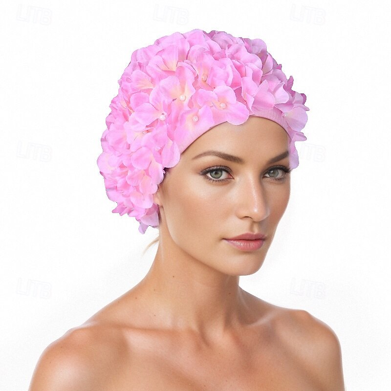 Swim Cap for Adults Nylon Breathability Stretchy Comfortable Swimming Surfing3