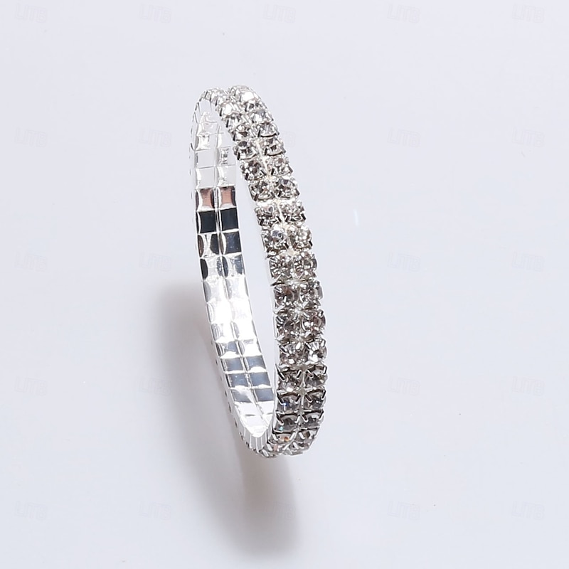 Women's Bracelet Fancy Graduation Precious Elegant Fashion Stylish Alloy Bracelet Jewelry Silver For Party3