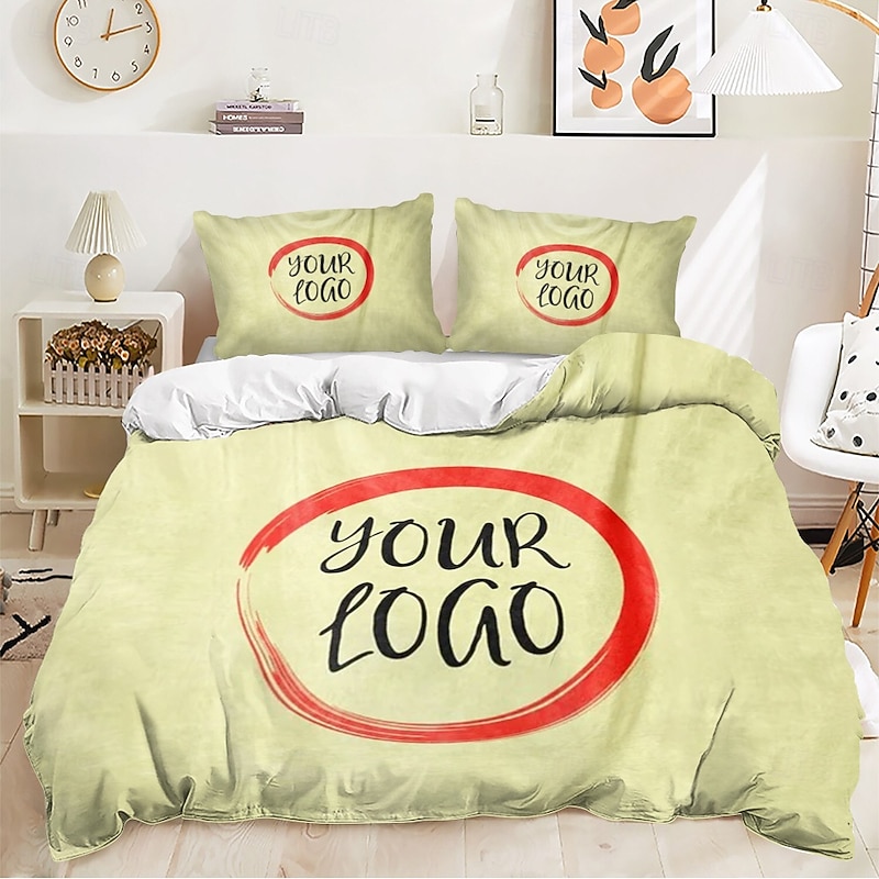 Graduation Custom Logo Duvet Cover Set Best Graduation Gift Appreciation Gift For Company Corporate Office Coworker Gift Retirement Gift Dad Grandpa Your Business Logo Design Here2
