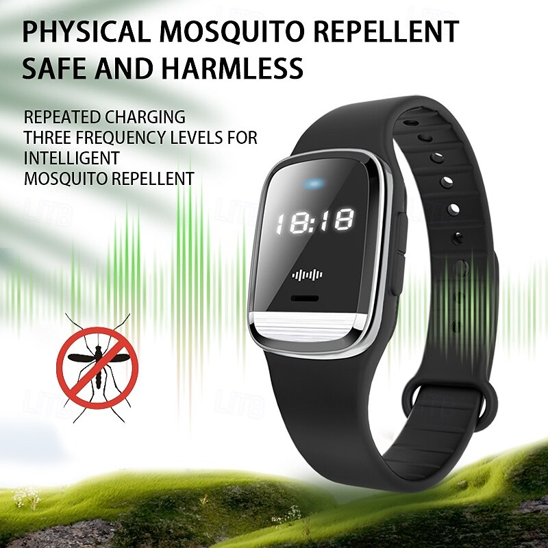 USB Ultrasonic Anti-Mosquito Bracelet – Pest Repeller Wristband for Infants and Adults, Electric Insect Killer2