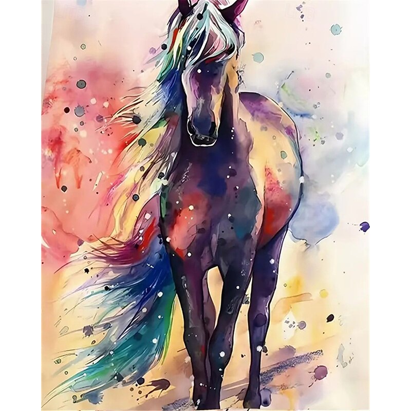 Girls' 3D Graphic Horse Hoodie Long Sleeve Spring Fall Fashion Streetwear Kids 4-12 Years Hooded Outdoor Casual Daily Regular Fit3