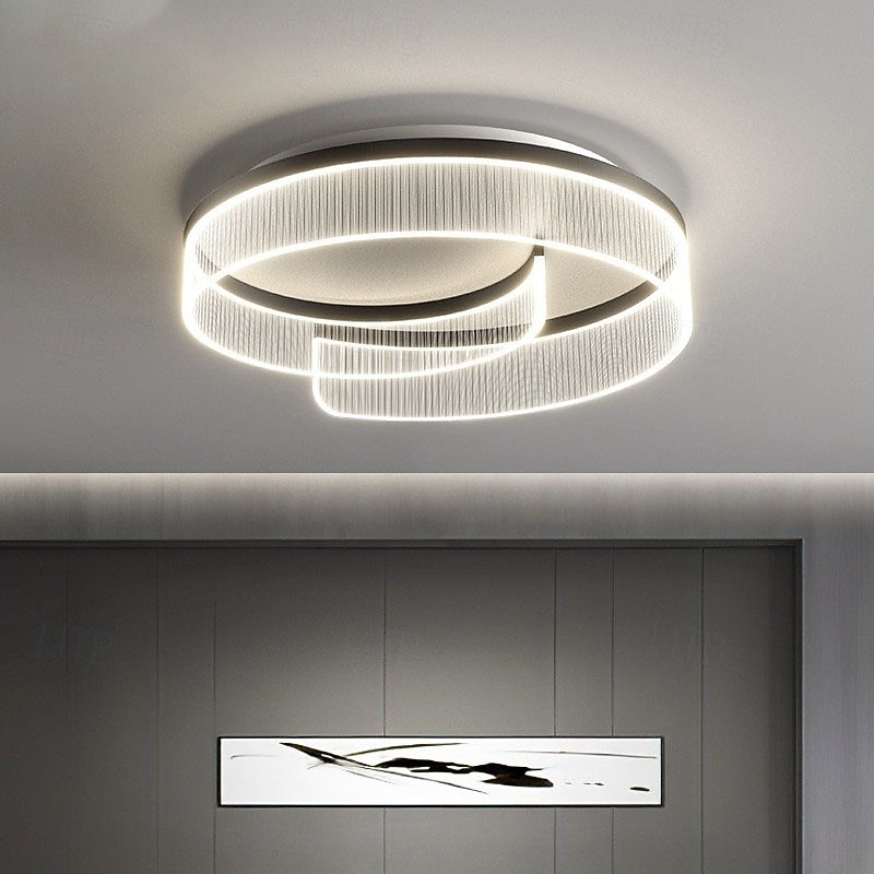 Modern Minimalist Round Acrylic Iron Aluminum LED Flush Mount Ceiling Light 50cm 110-240V3
