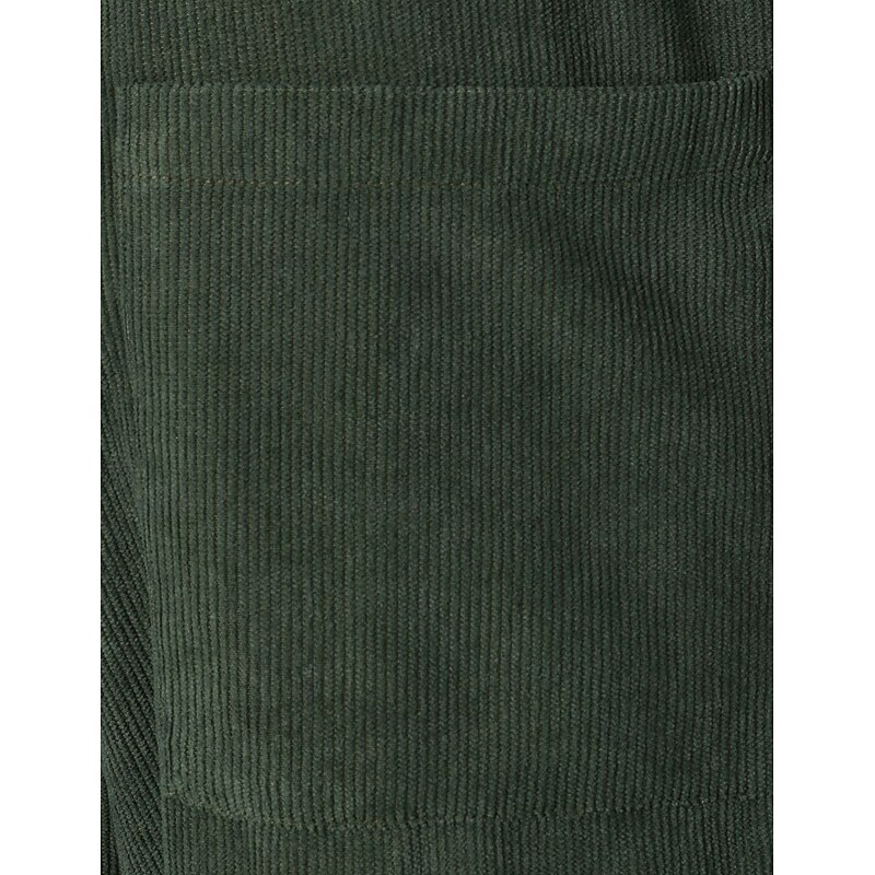 Men's Shorts Casual Shorts Corduroy Shorts Pocket Drawstring Elastic Waist Plain Comfort Soft Full Length Outdoor Party Daily Vacation Fashion Black Army Green3