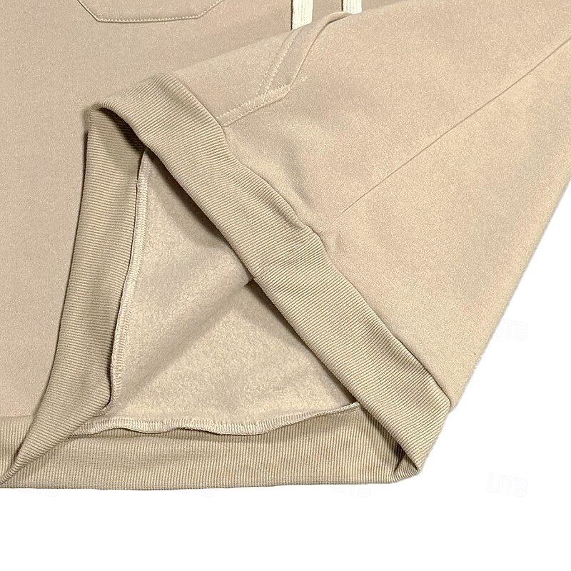 Men's Hoodie Fleece Hoodie Tactical Hoodie Black Army Green Khaki Light Grey Dark Gray Hooded Plain Pocket Casual Daily Streetwear Basic Casual Tactical Spring &  Fall Cross-Seasons Clothing Apparel4