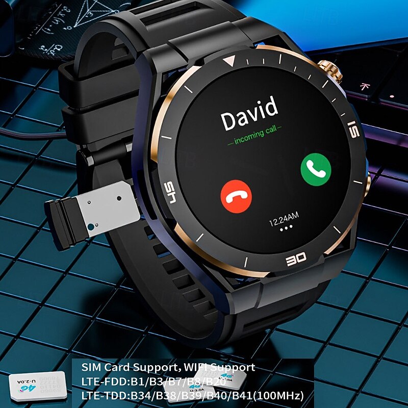 iMosi PG888 Android Smart Watch Men 2G/32G Storage HD Dual Camera NFC 2G 4G SIM Card WIFI Wireless Fast Internet Access Eurasian version2