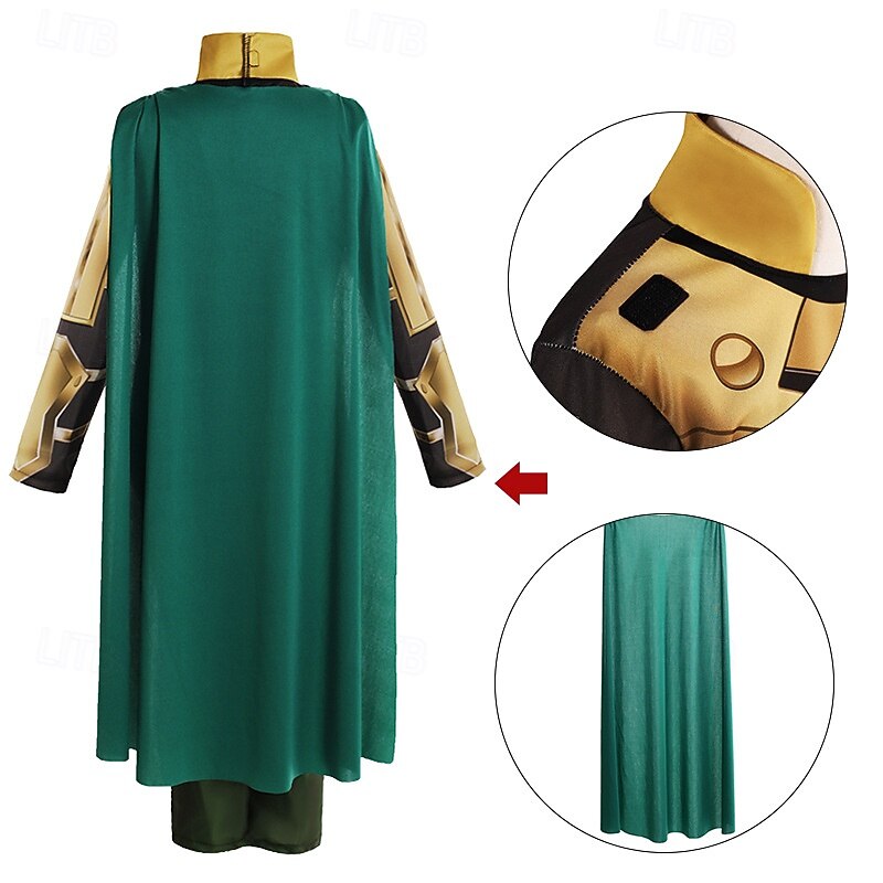 Ragnarok Loki Outfits Costume Bodysuits Movie TV Theme Costumes Movie Cosplay for Boys Kid's Halloween Carnival Mardi Gras Performance Party Stage2