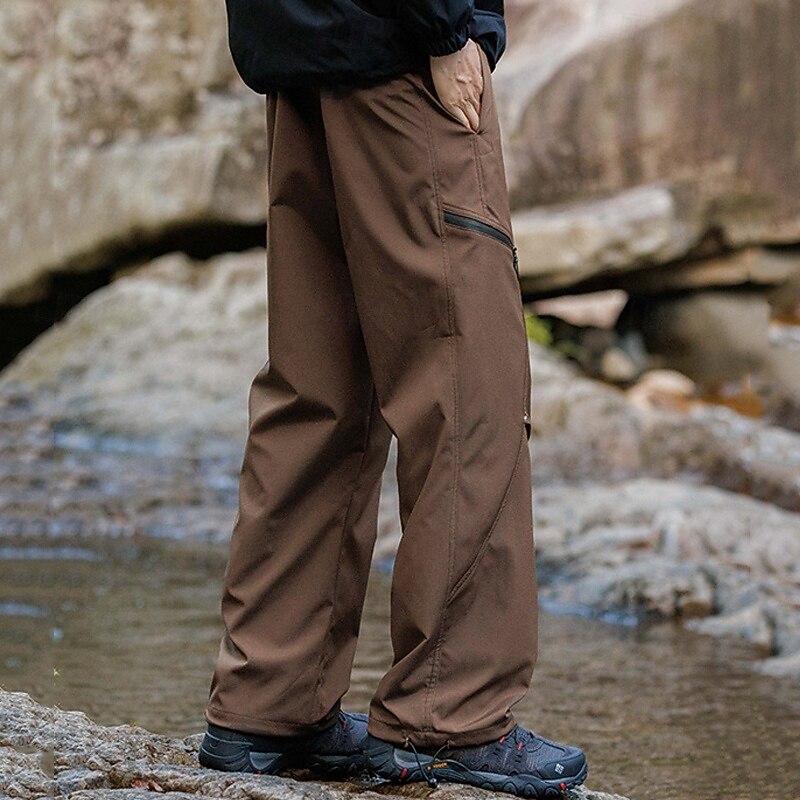 Men's Cargo Pants Hiking Pants Trousers Tactical Pants Military Winter Outdoor Regular Fit Fleece Lining Waterproof Quick Dry Pants / Trousers Black Brown Hunting Climbing Camping / Hiking / Caving M4