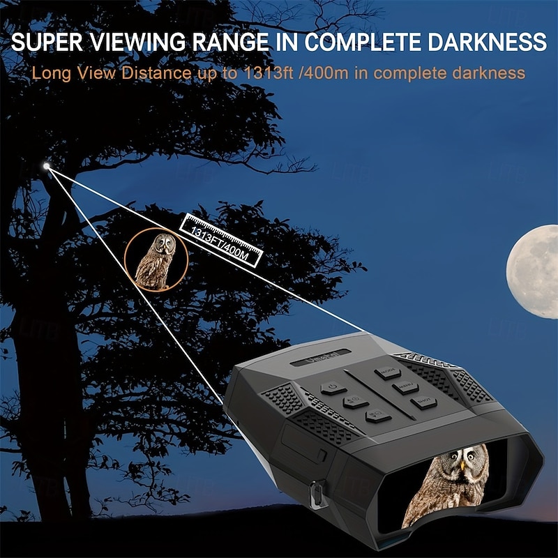 High Definition Infrared Night Vision Scope with 2K Photo & 1080P Video 2.5 TFT Screen 300m Full Dark Vision  Battery/USB Dual Power for Outdoor Hunting