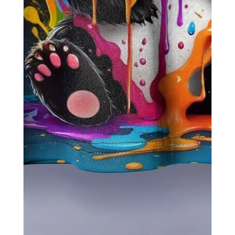 Boys 3D Graphic Panda T shirt Tee Short Sleeve Summer Spring Fashion Basic Kids 4-12 Years Crew Neck Outdoor Casual Daily Regular Fit4