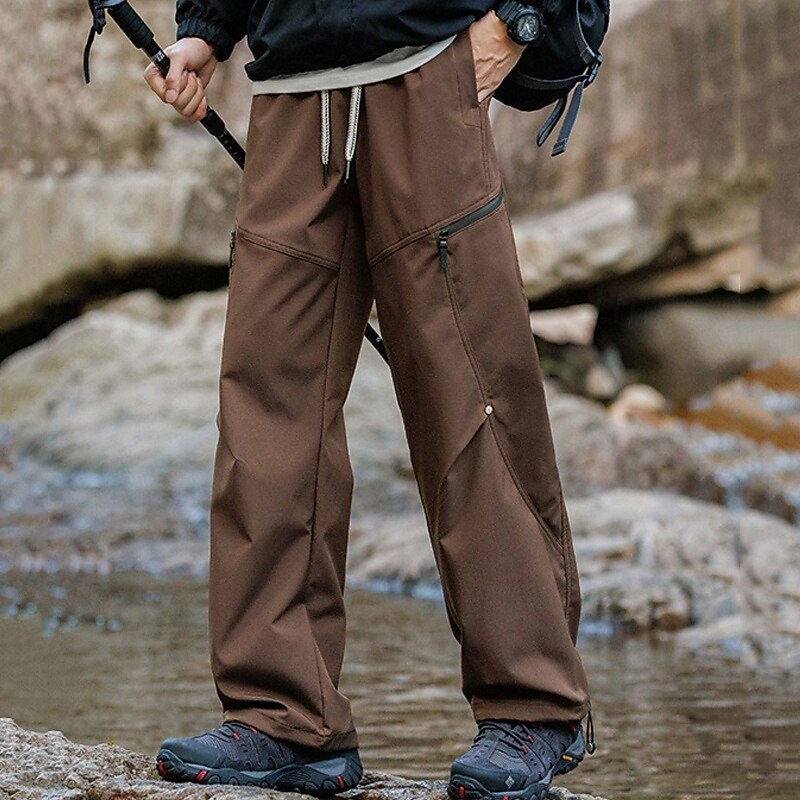 Men's Cargo Pants Hiking Pants Trousers Tactical Pants Military Winter Outdoor Regular Fit Fleece Lining Waterproof Quick Dry Pants / Trousers Black Brown Hunting Climbing Camping / Hiking / Caving M2