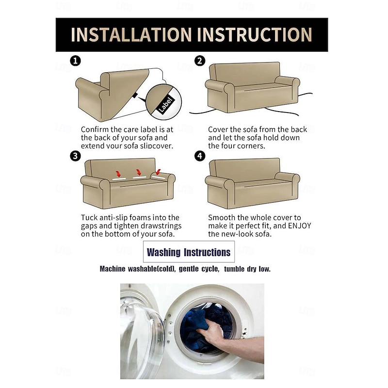 1 Piece Geometric Line Jacquard Velvet Sofa Cover, Simple Style Elastic Fitted Couch Slipcover, Pet-Friendly, Anti-Slip, Dustproof, Machine Washable, All-Season Sofa Protector4