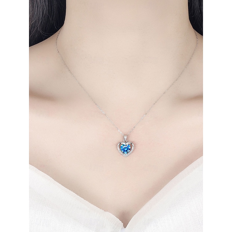 Necklace Titanium Steel Women's Fashion Cute Classic Heart Lovely Heart Shape Necklace For Valentine's Day Birthday Gift2