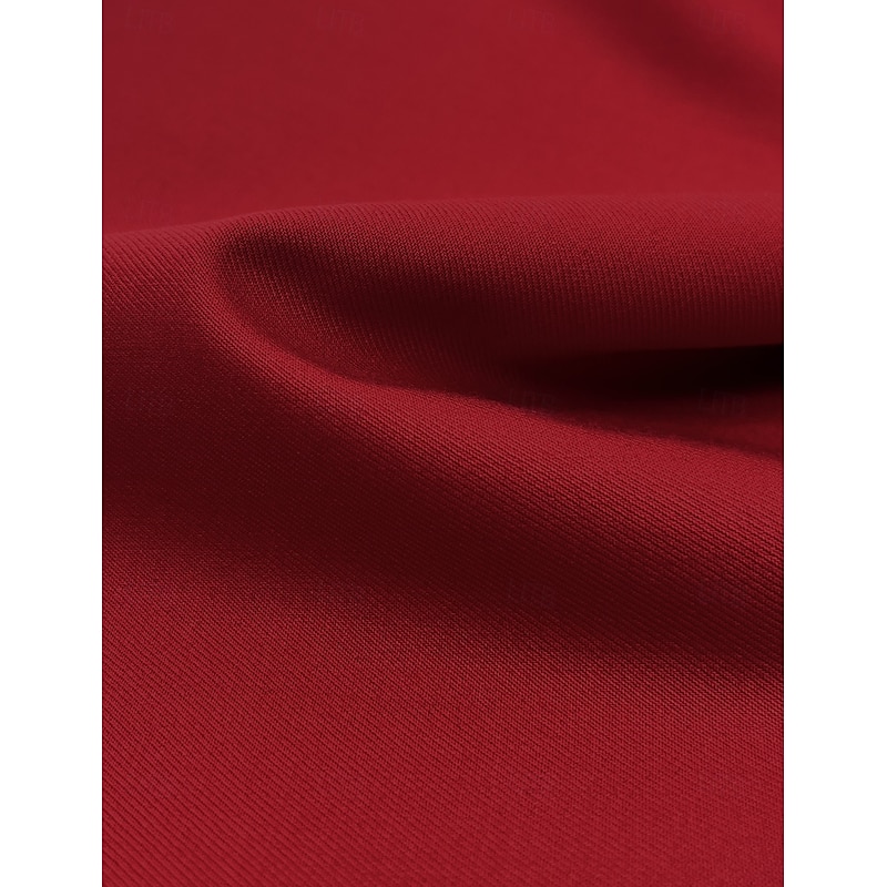 Men's Wedding Suits Notch Red Dark Blue Solid Colored Slim Fit 3 Piece Single Breasted One-button2