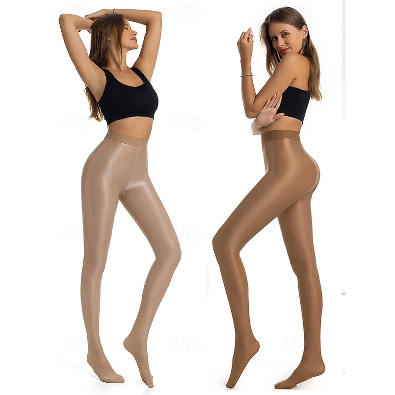 Women's High Waist Shaping Pantyhose with Shiny Finish – Elegant Shebin Tights for Parties, Formal Events, and Everyday Wear2