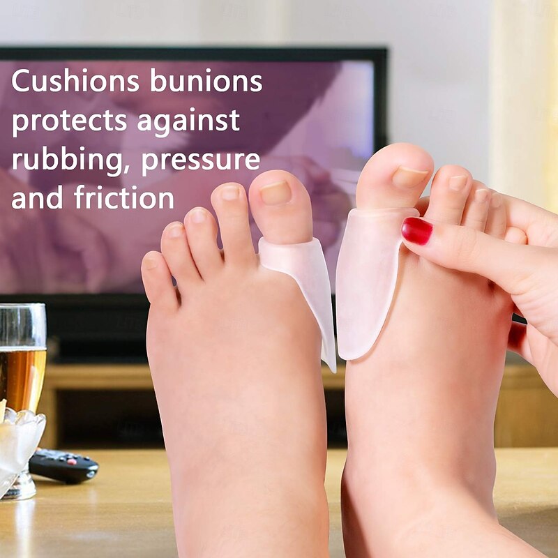 Gel Bunion Protector Shield, 10 Pack of Bunion Pads and Cushions, Bunion Guard for Big Toe, Relieve Foot Pain from Friction, Rubbing and Pressure4