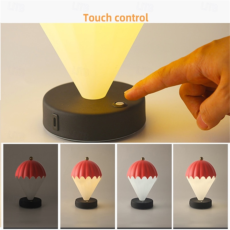 Hot Air Balloon Table Lamp - USB Charging, Ambient Beside Light for Home & Cafe3