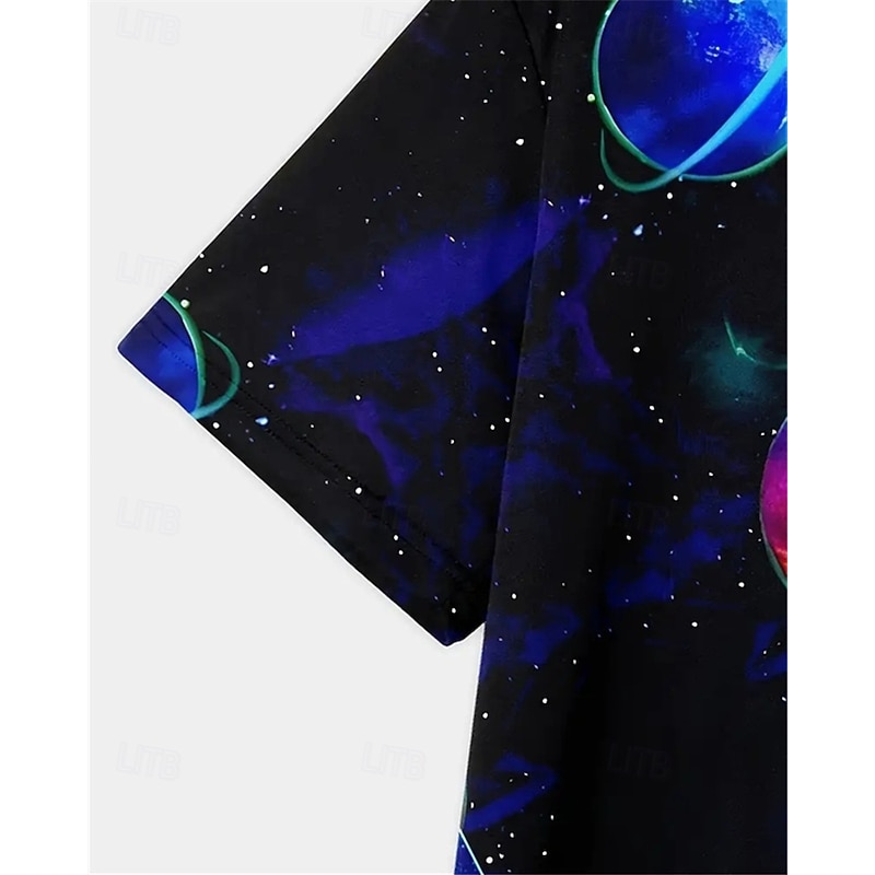 Boys 3D Graphic T shirt Tee Short Sleeve Summer Spring Fashion Basic Kids 4-12 Years Crew Neck Outdoor Casual Daily Regular Fit4