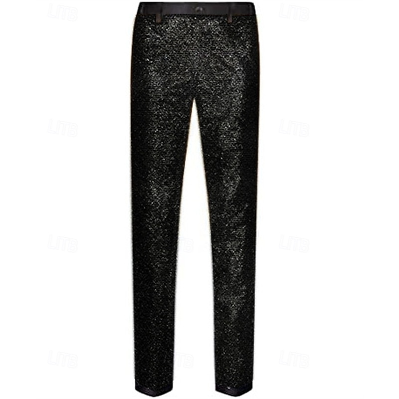 Disco 1980s Pants Disco Sequins Fancy Dress Men's Carnival Costume Masquerade Performance Party Club Adults' Pants All Seasons2