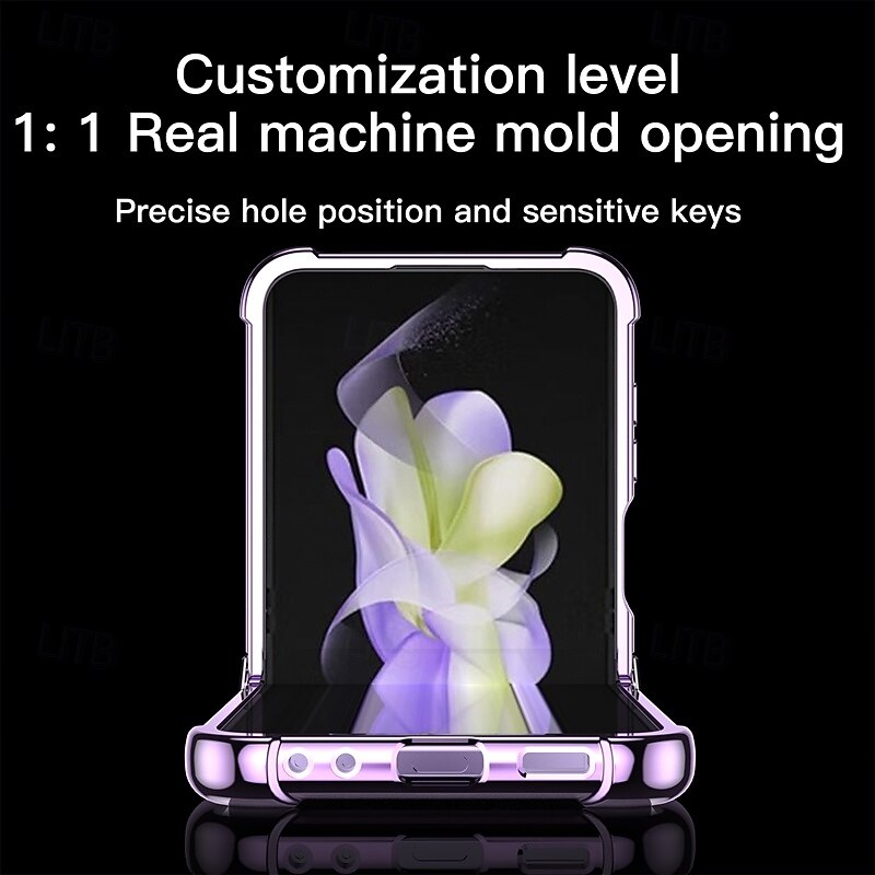 Phone Case For Samsung Galaxy Z Flip 7 Z Flip 6 Z Flip 5 Z Flip 4 Z Flip 3 Back Cover Shockproof Plating4