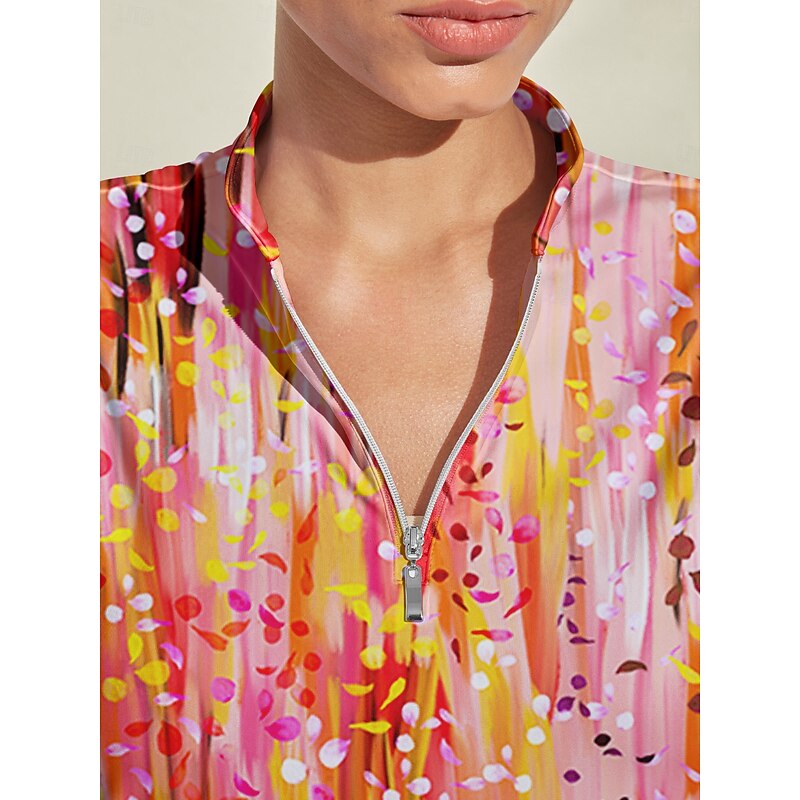 Women's Golf Dress Red Long Sleeve Ladies Golf Attire Clothes Outfits Wear Apparel3