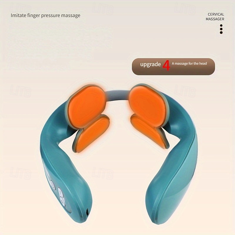 USB Rechargeable Neck & Head Massager - Portable Personal Care Device with 4 Upgraded Modes Long-Lasting Lithium Battery4