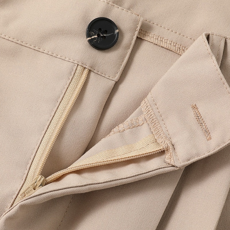 Men's Trousers Dress Pants Slacks Summer Pants Casual Pants Front Pocket Straight Leg Plain Comfort Full Length Wedding Business Classic Black Navy Blue Micro-elastic2