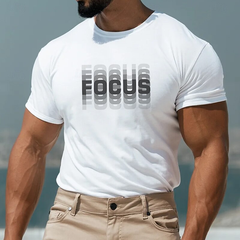 Men's FOCUS Graphic Short Sleeve T-Shirt - Motivational Lifestyle Apparel