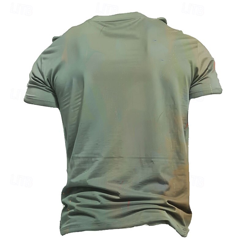 Men's Animal Funny T Shirt Short Sleeve T shirt 3D Print Crew Neck Shirt Exaggerated Designer Party Holiday Green Summer Spring Clothing Apparel S M L XL XXL XXXL2