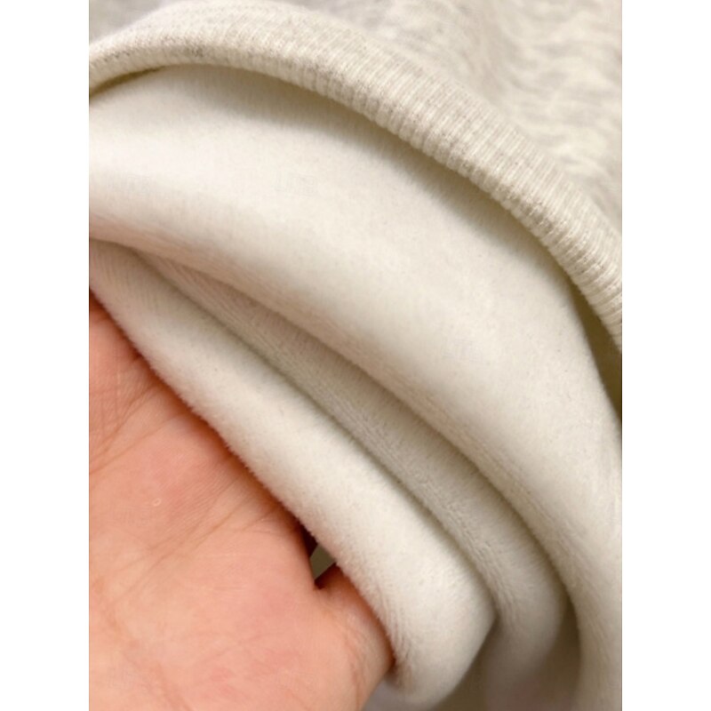 Women's Sweatshirts Cat Casual Long Sleeve Crew Neck Regular Tops Street Dailywear Print White Beige Gray Fall Winter3