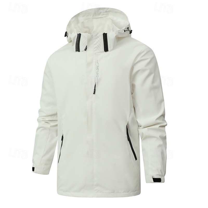 Men's Softshell Jacket Hiking Jacket Outdoor Windproof Lightweight Jacket Windbreaker Jacket Traveling Dark Grey Black White Red Blue2