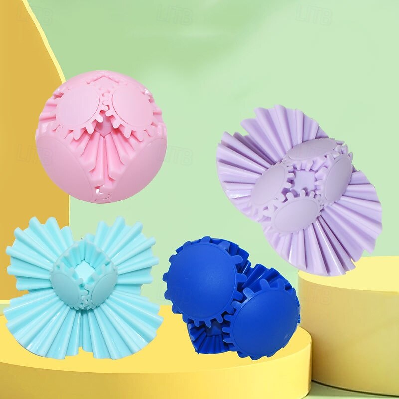 Gear Ball Fidget Toy 3D Printed Gear Ball Gear Sphere Stress Ball GearSphere Desk Toy Fidget Ball Gear Toy for Stress and Anxiety Relaxing for Kids Stocking Stuffers2