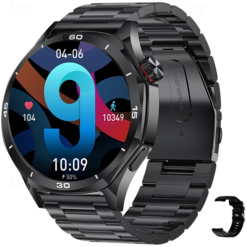 iMosi i129 Smart Watch 1.52 inch Smartwatch Fitness Running Watch Bluetooth Pedometer Call Reminder Activity Tracker Compatible with Android iOS Women Men Hands-Free Calls Waterproof Media Control IP