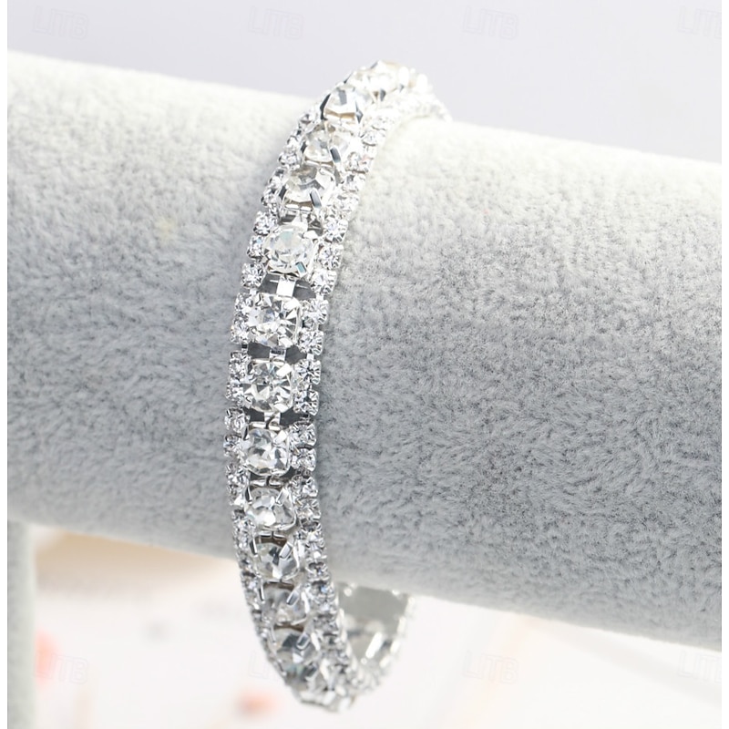 Women's Cuff Bracelet Fancy Lucky Fashion Stylish Alloy Bracelet Jewelry Silver For Party2