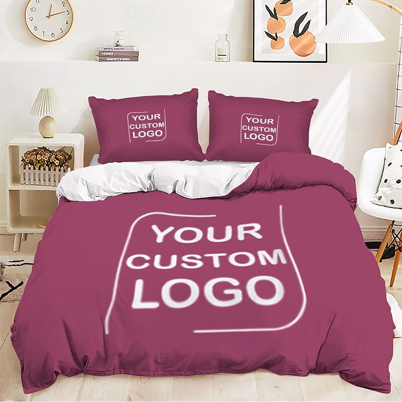 Graduation Custom Logo Duvet Cover Set Best Graduation Gift Appreciation Gift For Company Corporate Office Coworker Gift Retirement Gift Dad Grandpa Your Business Logo Design Here3