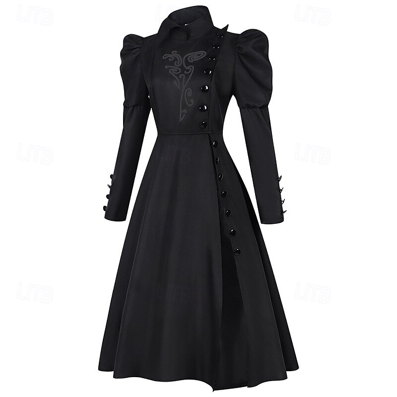 Witch Elphaba Dress Cloak Outfits Walpurgis Night Movie TV Theme Costumes Movie Cosplay for Women's Adults' Halloween Carnival Mardi Gras Performance Party Stage4