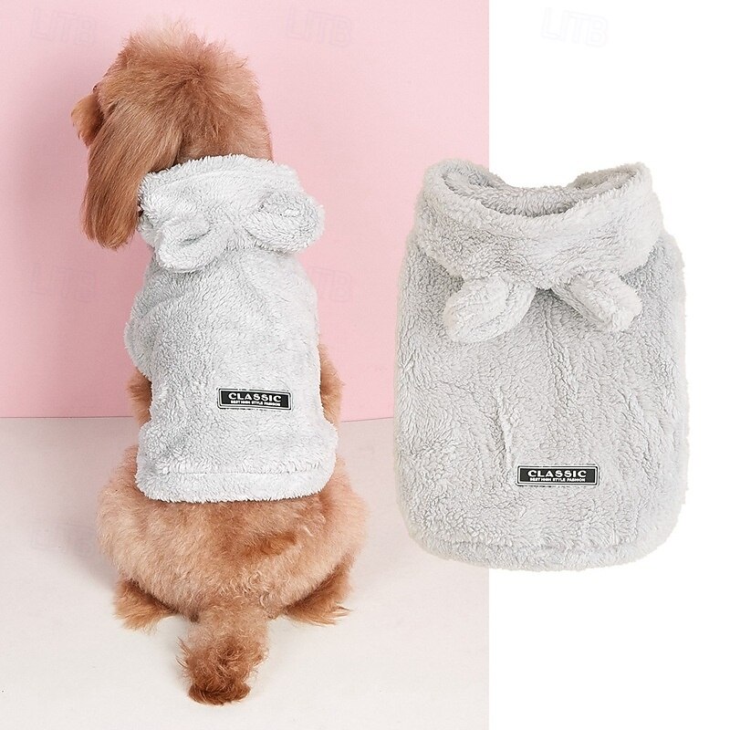Dog Sweatshirt Cute Winter Warm Fashion Comfortable Outdoor Dailywear Indoor Dog Clothing for Small Medium4