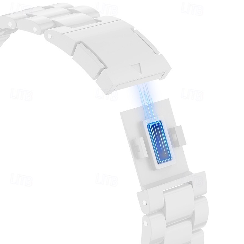 Solo Loop Compatible with Apple Watch band 38mm 40mm 41mm 42mm 44mm 45mm 49mm Magnetic Clasp Adjustable PC Strap Replacement Wristband for iwatch Ultra 2 Series 9 8 7 SE 6 5 4 3 2 13