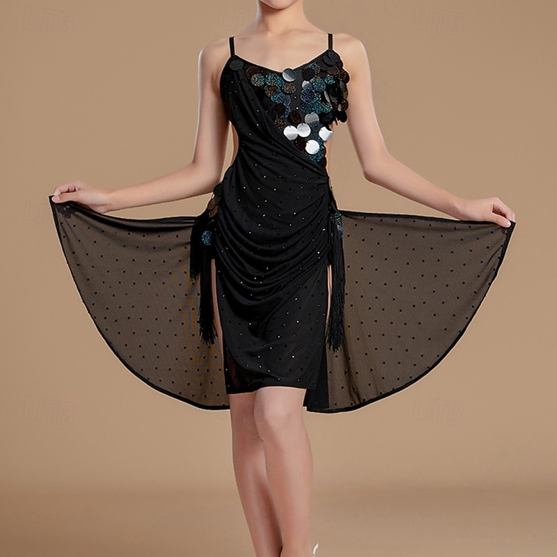 Kids' Dancewear Dress Paillette Girls' Performance Daily Wear Sleeveless Lycra4