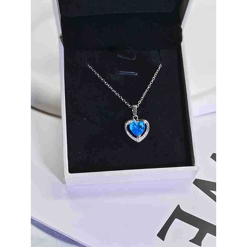 Necklace Titanium Steel Women's Fashion Cute Classic Heart Lovely Heart Shape Necklace For Valentine's Day Birthday Gift3