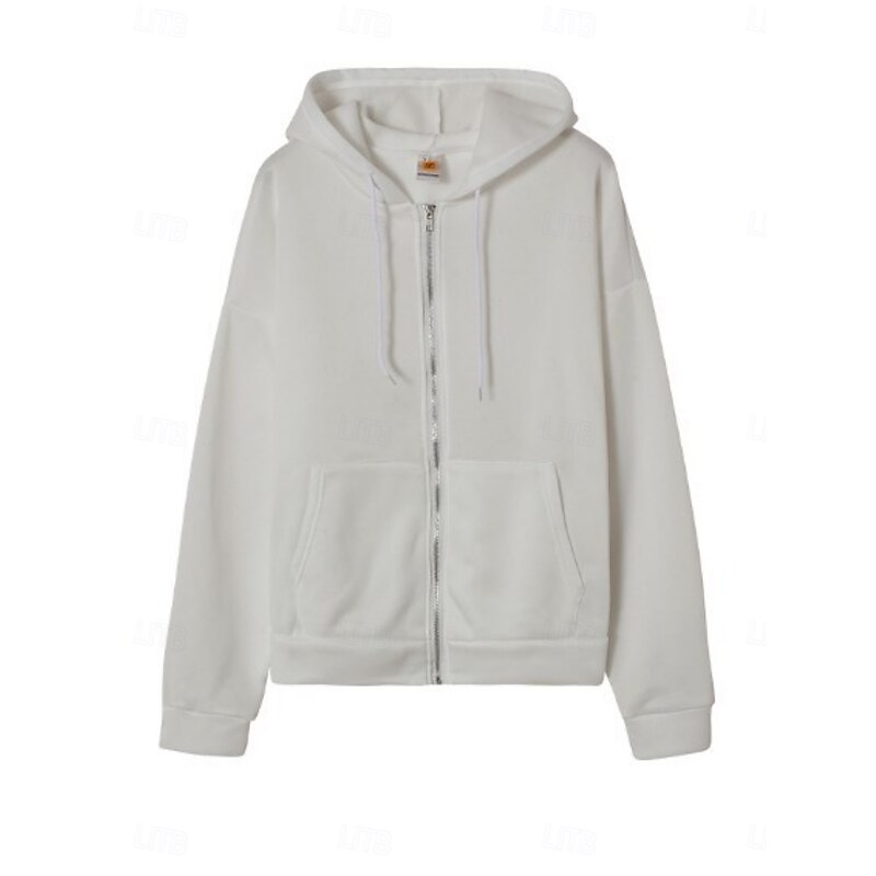 Women's Hoodie Jacket Windproof Warm Patchwork Pocket Outdoor Casual Solid Color Outdoor Street Regular Hoodie Regular Fit Long Sleeve Outerwear Brown Green Gray Fall Winter3