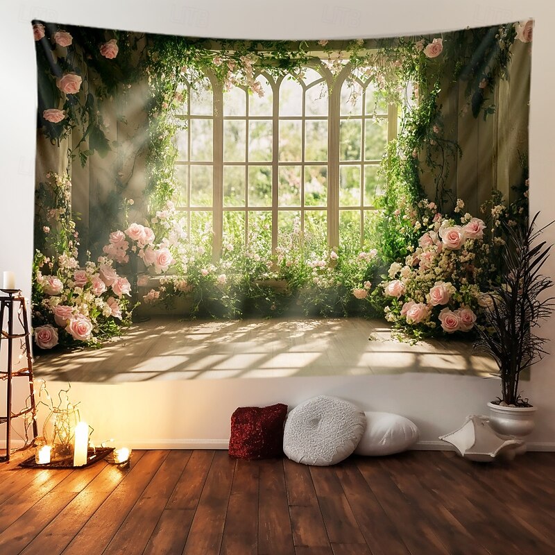 Wedding Decorations Backdrop Photograph Wedding Wall Hanging Large Tapestry Art Mural Decor Blanket Curtain Home Bedroom Living Room Decoration2