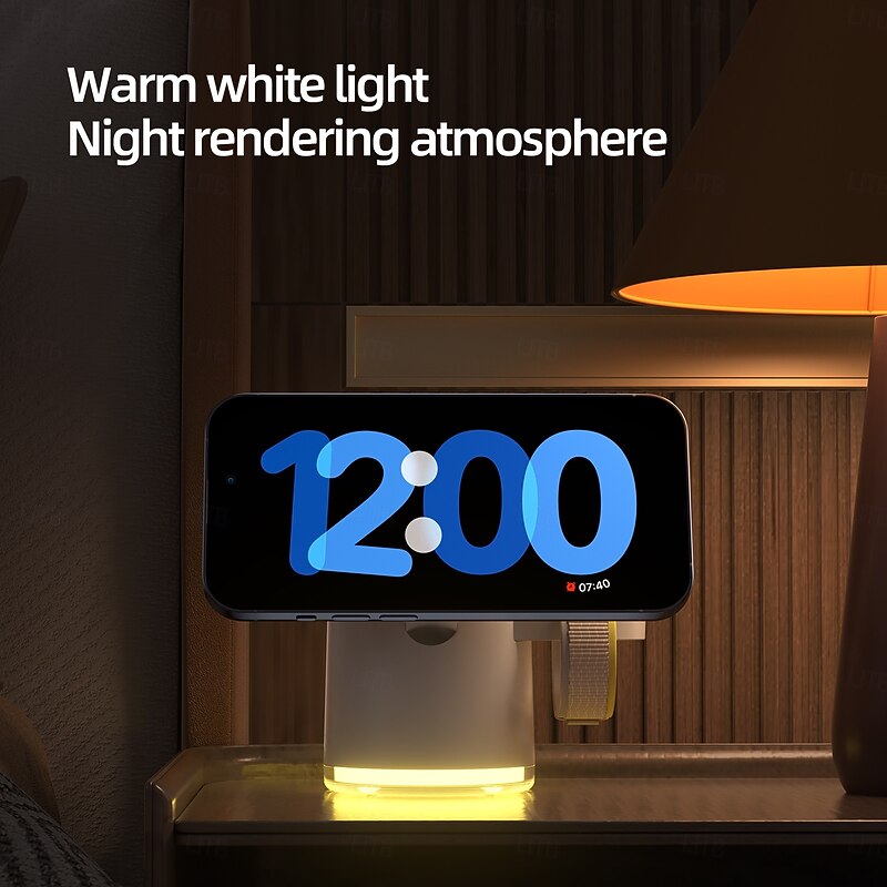 Wireless Charger Wireless Charging Station CE Certified Magnetic For Smart Watch Compatible with any wireless charging enabled devices Airpods 3 2 Pro 23