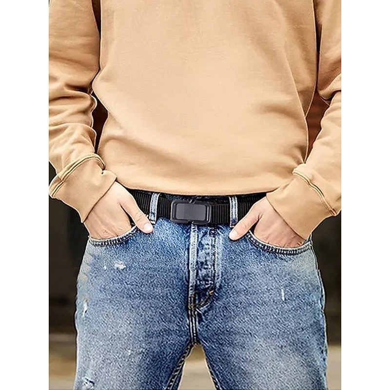 Men's Tactical Nylon Belt with Heavy-Duty Quick-Release Buckle, Adjustable Durable Design for Outdoor Activities, Hiking, and Casual Wear3