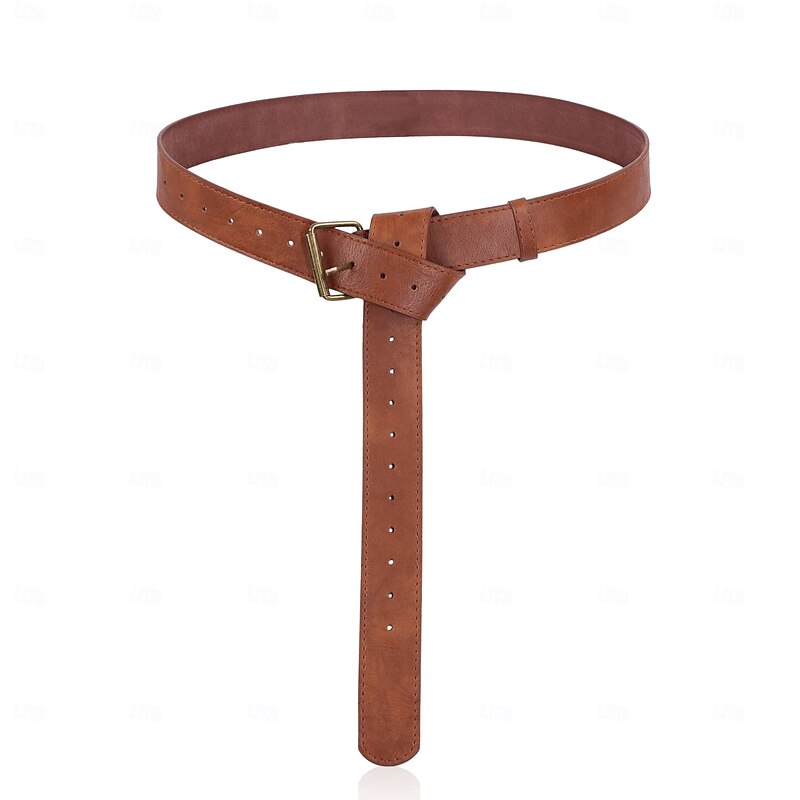 Retro Vintage Medieval Renaissance Waist Belt Scabbard Belt Pouch Pirate Viking Ranger Fancy Dress Men's Women's Celtic Viking Fantasy Halloween Carnival Mardi Gras Party LARP Adults' More4