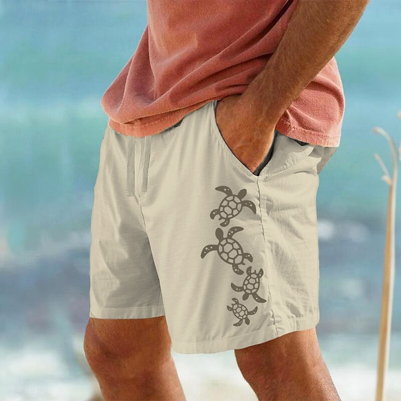 Men's Animal Sea Turtle Shorts Summer Shorts Beach Shorts Mid Waist Streetwear Hawaiian Designer Casual Daily Holiday Drawstring Elastic Waist Designer Clothing Apparel4