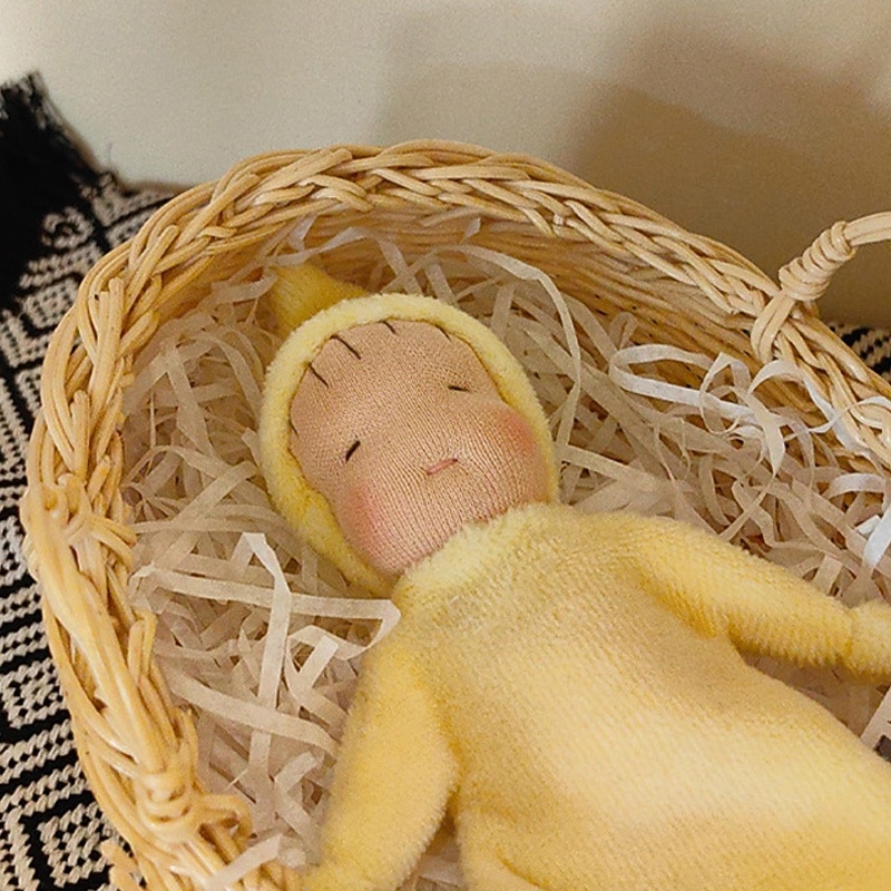 Waldorf Doll Accessories Handmade Soft Sleeping Doll set Girl Accompany Rag Dolls Birthday Gift Knitted Doll Cute Girls Plush Doll Stuffed Toy Personalized Woven Doll Kit4