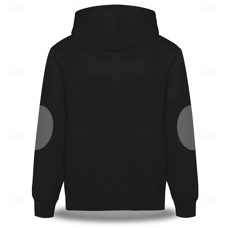 Men's American US Flag Deer Hoodies Fashion Daily Long Sleeve Hooded Vacation Hunting Black Brown Drawstring Zipper Fall Winter Designer2